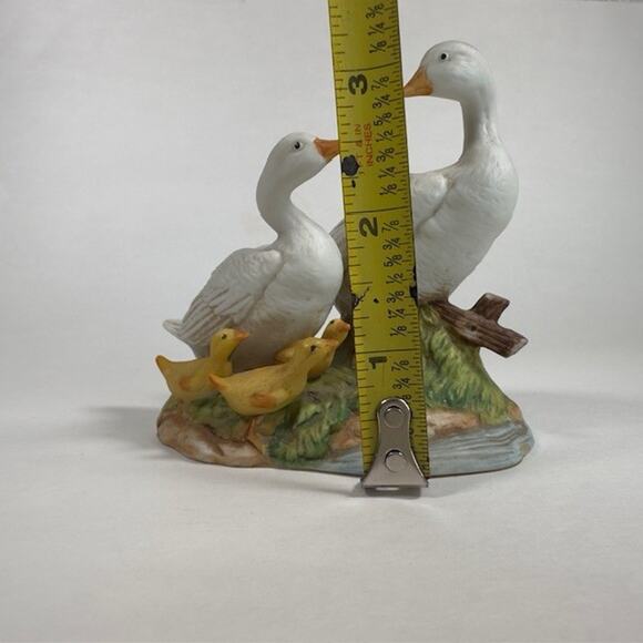 Homco #1459 Porcelain Figurine w/Sticker Duck/Ducklings/Geese Family Vintage - Picture 14 of 16